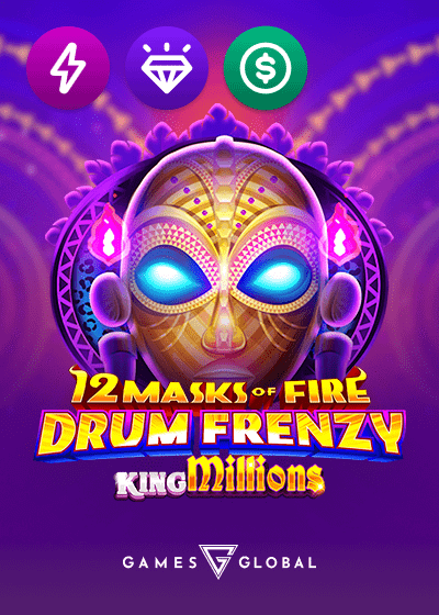 12 Masks of Fire Drum Frenzy King Millions