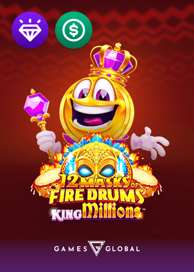 12 Masks of Fire Drums King Millions